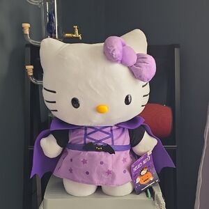 Hello Kitty Plush in Purple Outfit